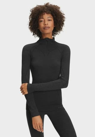 WT Zip Shirt w, 3000 BLACK, XS FALKE WT Zip Shirt W, 3000 BLACK, XS 3000 BLACK -Sloggi Shop unnamed file 1057