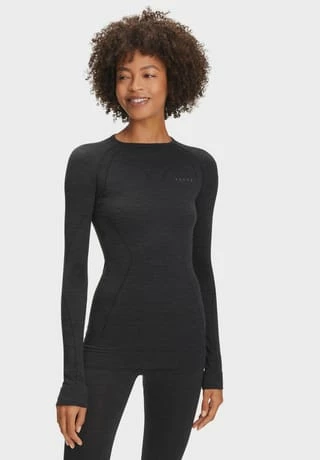 Funktions-Shirt, hoher Merinowolle-Anteil, uni, für Damen FALKE Funktions-Shirt, Hoher Merinowolle-Anteil, Uni, Für Damen 3000 BLACK -Sloggi Shop unnamed file 1070