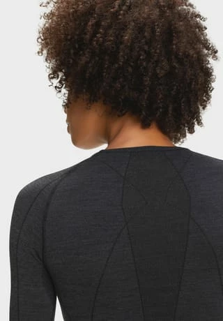 Funktions-Shirt, hoher Merinowolle-Anteil, uni, für Damen FALKE Funktions-Shirt, Hoher Merinowolle-Anteil, Uni, Für Damen 3000 BLACK -Sloggi Shop unnamed file 1074