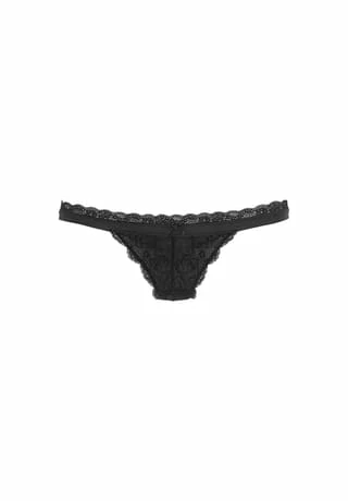 LASCANA Damen String Black 1 LASCANA Damen String Black