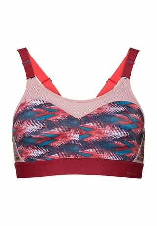 Triumph Triaction Control Lite Sport-BH, Multioptions-Träger, Für Damen Dunkelrot/ Rosa 1 Triumph Triaction Control Lite Sport-BH, Multioptions-Träger, Für Damen Dunkelrot/ Rosa