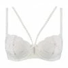 Aubade Encre De Chine Balconette-Bh, Spitze, Verstellbar, Für Damen ETER OPAL WEISS