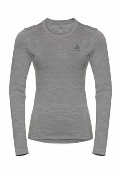 Odlo Funktionsshirt "Natural Warm", Merinowolle, Für Damen GREYMELANGE-GREYME