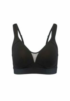 Nina Von C. Damen Wellness-BH Cotton Shape Schwarz