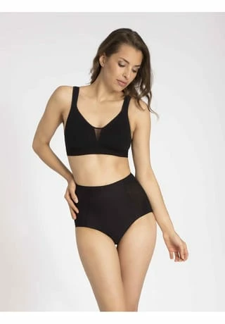 Nina Von C. Damen Wellness-BH Cotton Shape Schwarz 4 Nina Von C. Damen Wellness-BH Cotton Shape Schwarz – Bild 4