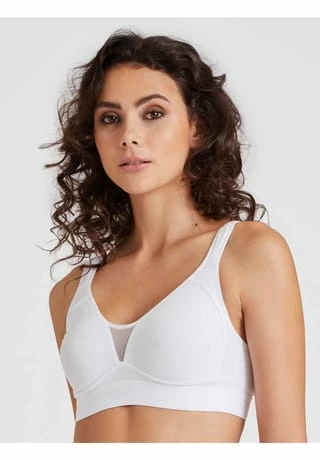 Nina Von C. Damen Wellness-BH Cotton Shape Weiß 2 Nina Von C. Damen Wellness-BH Cotton Shape Weiß – Bild 2