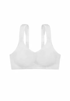 DORINA Damen Sport-BH, Unwattiert White