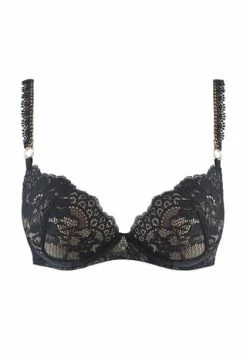 Aubade Damen Push-Up-BH Night Bird Black Queen