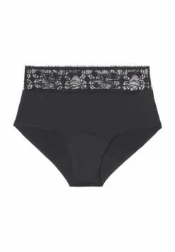 Chantelle Period Panty, Saugfähig, Spitzenabschluss, Für Damen 011 SCHWARZ