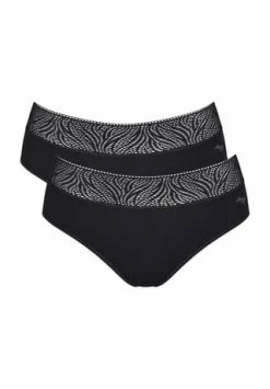 Sloggi Period Pants Hipster, 2er-Pack, Grafische Spitze, Für Damen BLACK -Sloggi Shop unnamed file 1637