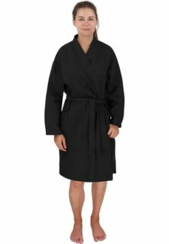 Normani® Damen Bademantel Mit Waffel-Piqué Kelin Schwarz 5 Normani® Damen Bademantel Mit Waffel-Piqué Kelin Schwarz -Sloggi Shop unnamed file 1671