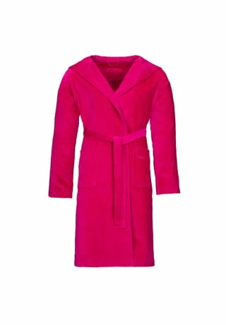 VOSSEN® Bademantel Unisex Kurzmantel Mit Kapuze Texas Cranberry - 377 Rosa 2 VOSSEN® Bademantel Unisex Kurzmantel Mit Kapuze Texas Cranberry - 377 Rosa – Bild 2
