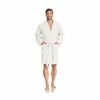VOSSEN® Bademantel Unisex Kurzmantel Rom Weiß - 030 Weiß