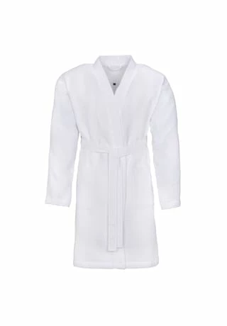 VOSSEN® Bademantel Unisex Kurzmantel Rom Weiß - 030 Weiß 2 VOSSEN® Bademantel Unisex Kurzmantel Rom Weiß - 030 Weiß – Bild 2