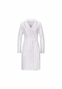 VOSSEN® Bademantel Damen Schalkragen Luna Weiß - 030 Weiß