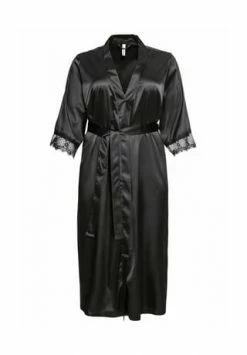 Sheego Morgenmantel Schwarz