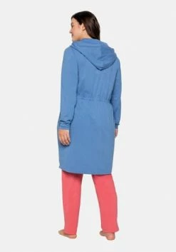 Sheego Morgenmantel Jeansblau 2 Sheego Morgenmantel Jeansblau -Sloggi Shop unnamed file 1745