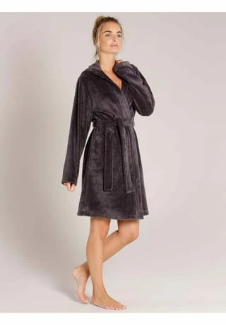 Damen Bademantel mit Kapuze, Länge 100cm Taubert Spa Damen Bademantel Mit Kapuze, Länge 100cm Taubert Spa Anthra -Sloggi Shop unnamed file 1762
