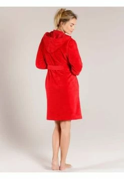 Damen Bademantel Mit Kapuze, Länge 100cm Taubert Spa Rosso -Sloggi Shop unnamed file 1775