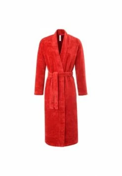 TAUBERT Damen Bademantel Mit Schalkragen, Länge 130cm Bamboo Rosso