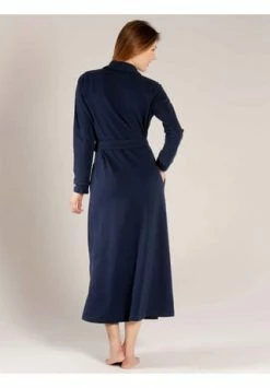 TAUBERT Damen Polo Piqué Bademantel Mit Schalkragen Länge 130cm Cruise Navy -Sloggi Shop unnamed file 1791