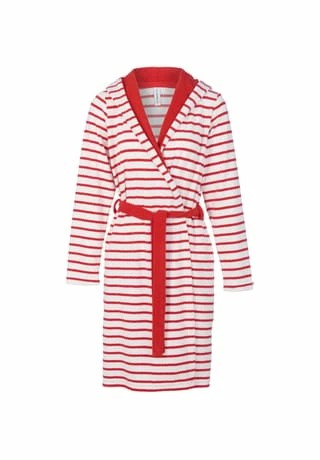 Damen Kurz-Bademantel mit Kapuze aus Feinfrottier, Länge 100cm Yacht TAUBERT Damen Kurz-Bademantel Mit Kapuze Aus Feinfrottier, Länge 100cm Yacht Red-White -Sloggi Shop unnamed file 1796