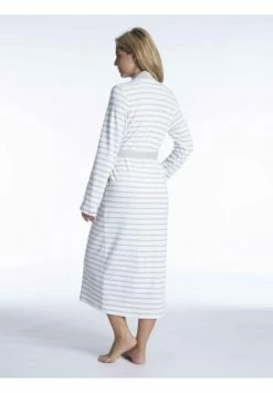 TAUBERT Damen Kimono Aus Feinfrottier, Länge 120cm Yacht Grey-White -Sloggi Shop unnamed file 1804