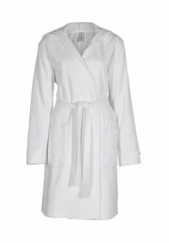 TAUBERT Frottee Bademantel Mit Kapuze - 100 Cm Lang Senses Weiß