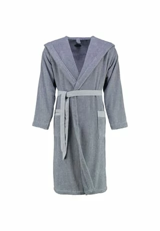 Bademantel Melange Marc O'Polo Home Bademantel Melange Smoke Blue/ Off White -Sloggi Shop unnamed file 1845