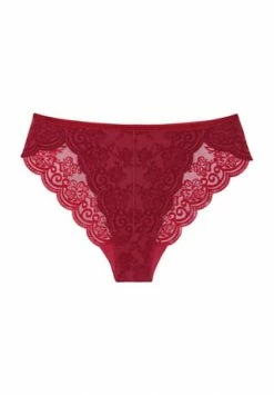 Triumph Amourette 300 Jazzpant, Tüll, Samtbesatz, Für Damen MANNISH RED