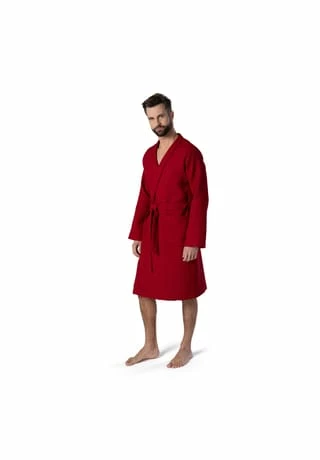 Bademantel unisex Kimono Homewear ruby - 075 MÖVE Bademantel Unisex Kimono Homewear Ruby - 075 Rot -Sloggi Shop unnamed file 1936