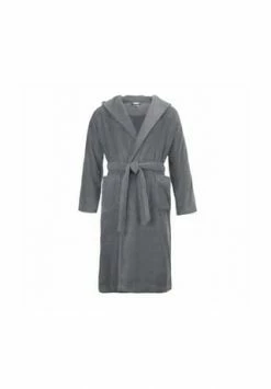 MÖVE Bademantel Unisex Kapuze Superwuschel Stone - 850 Grau