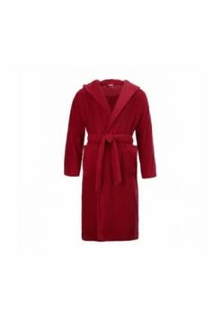 MÖVE Bademantel Unisex Kapuze Superwuschel Ruby - 075 Rot