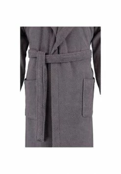 RHOMTUFT® Bademantel Unisex Kapuze Baronesse Zinn - 02 Grau -Sloggi Shop unnamed file 2018