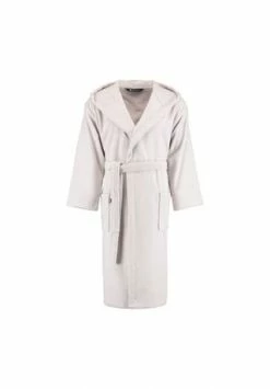 RHOMTUFT® Bademantel Unisex Kapuze Baronesse Perlgrau - 11 Grau