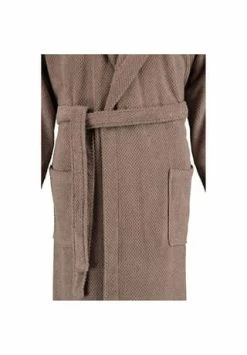 RHOMTUFT® Bademantel Unisex Kapuze Baronesse Taupe - 58 Braun -Sloggi Shop unnamed file 2030