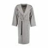 RHOMTUFT® Bademantel Unisex Kapuze Baronesse Kiesel - 85 Grau