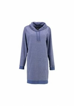 Cawö Hoodies Damen Kapuze Homewear Hoodie 818 Denim - 11 Blau