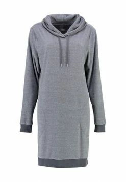 Cawö Hoodies Damen Kapuze Homewear Hoodie 818 Anthrazit - 77 Grau