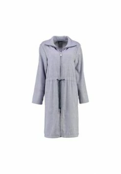 Cawö Bademantel Damen Reißverschluss Denim 5306 Blau - 16 Blau