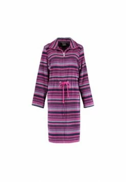 Cawö Bademantel Damen Kurzmantel Mit Reißverschluss Reißverschluss 2216 Beere - 88 Lila