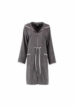 Cawö Bademantel Damen Reißverschluss 4103 Anthrazit - 774 Grau