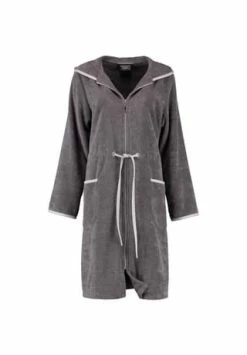 Cawö Bademantel Damen Reißverschluss 4103 Anthrazit - 774 Grau -Sloggi Shop unnamed file 2140