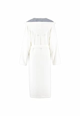 Bademantel Damen Kapuze Classic 4345 weiß-blau - 601 Cawö Bademantel Damen Kapuze Classic 4345 Weiß-blau - 601 Weiß -Sloggi Shop unnamed file 2143