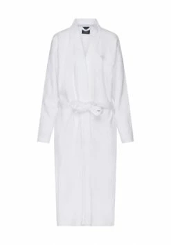 JOOP! Pique Bademantel, Bindegürtel, Stickerei, Für Damen 600 WEISS