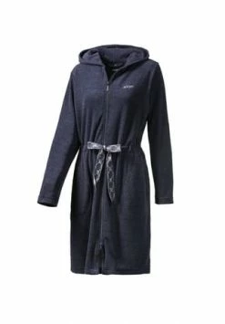 JOOP! Bademantel Damen Kapuze Active Blau - 11 Blau