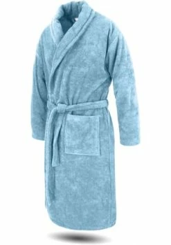 Normani® Unisex Baumwoll-Bademantel 450 G/m² Flee Hellblau -Sloggi Shop unnamed file 2184
