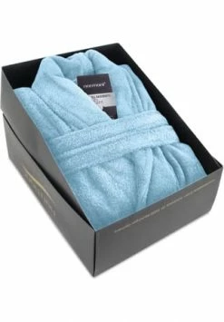 Normani® Unisex Baumwoll-Bademantel 450 G/m² Flee Hellblau -Sloggi Shop unnamed file 2186