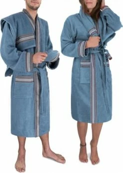 Normani® Bademantel Lean Blau -Sloggi Shop unnamed file 2219