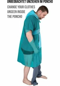 Normani® Bademantel Surfer Poncho Schwarz -Sloggi Shop unnamed file 2237